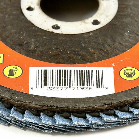 Forney Flap Disc, Type 27, 4-1/2 in x 7/8 in, ZA36 71926